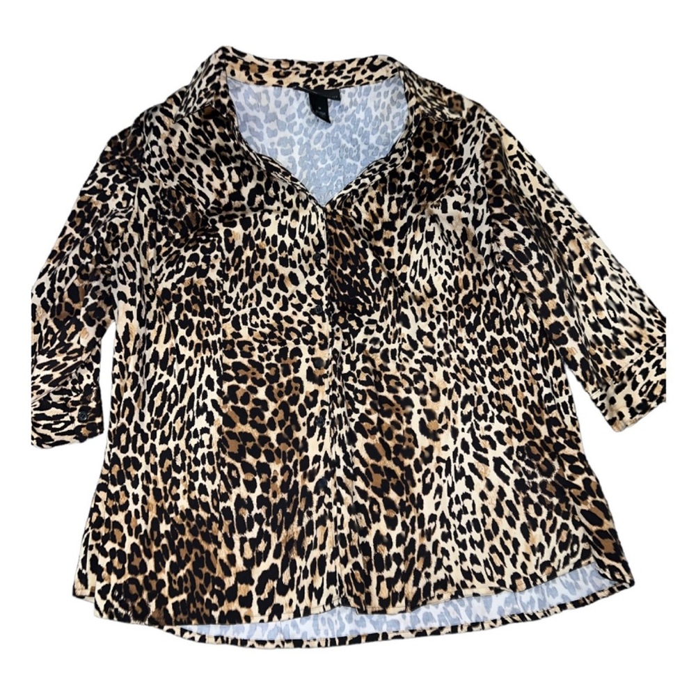 Lane Bryant Leopard Print Blouse